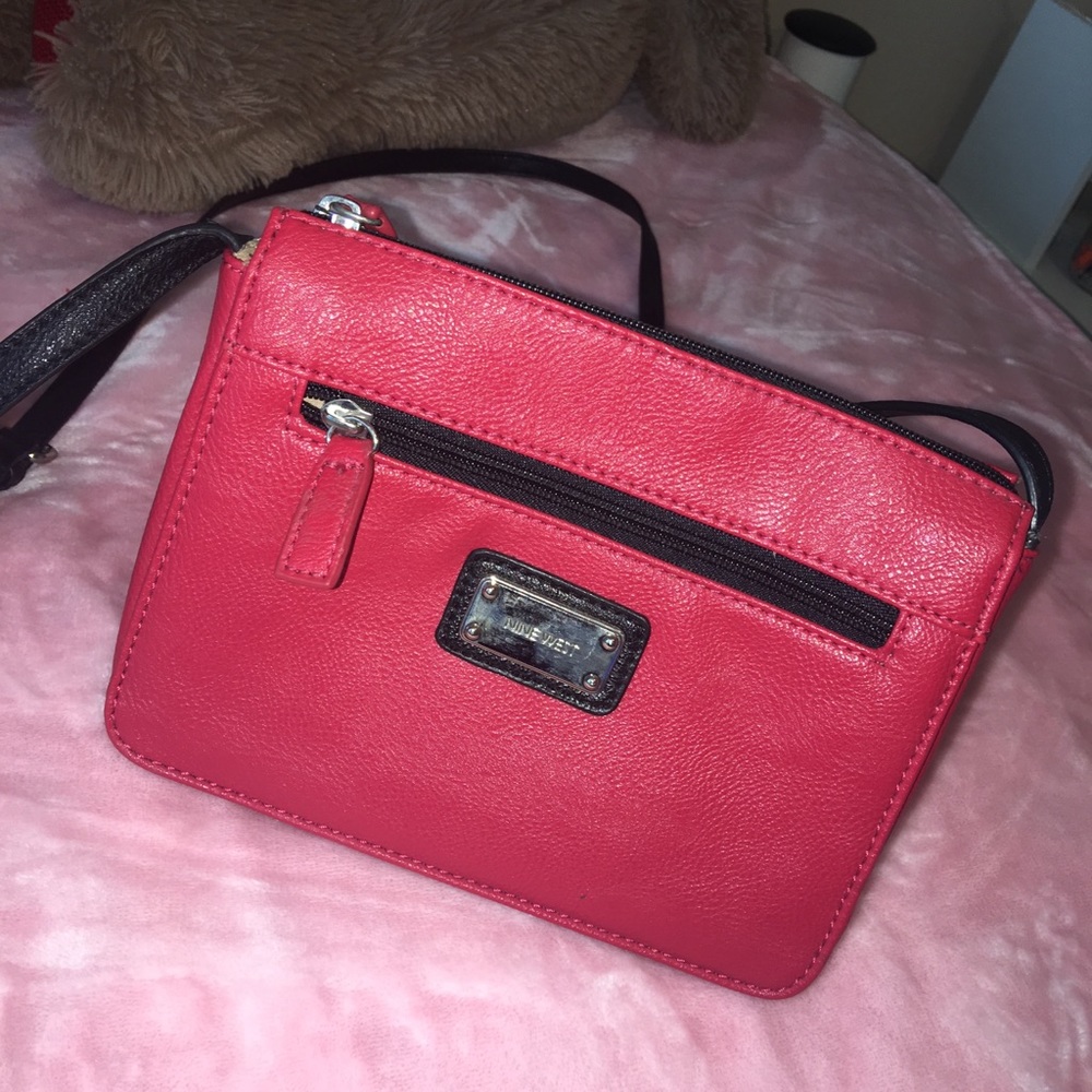 Red and Black Nine West Cross-body